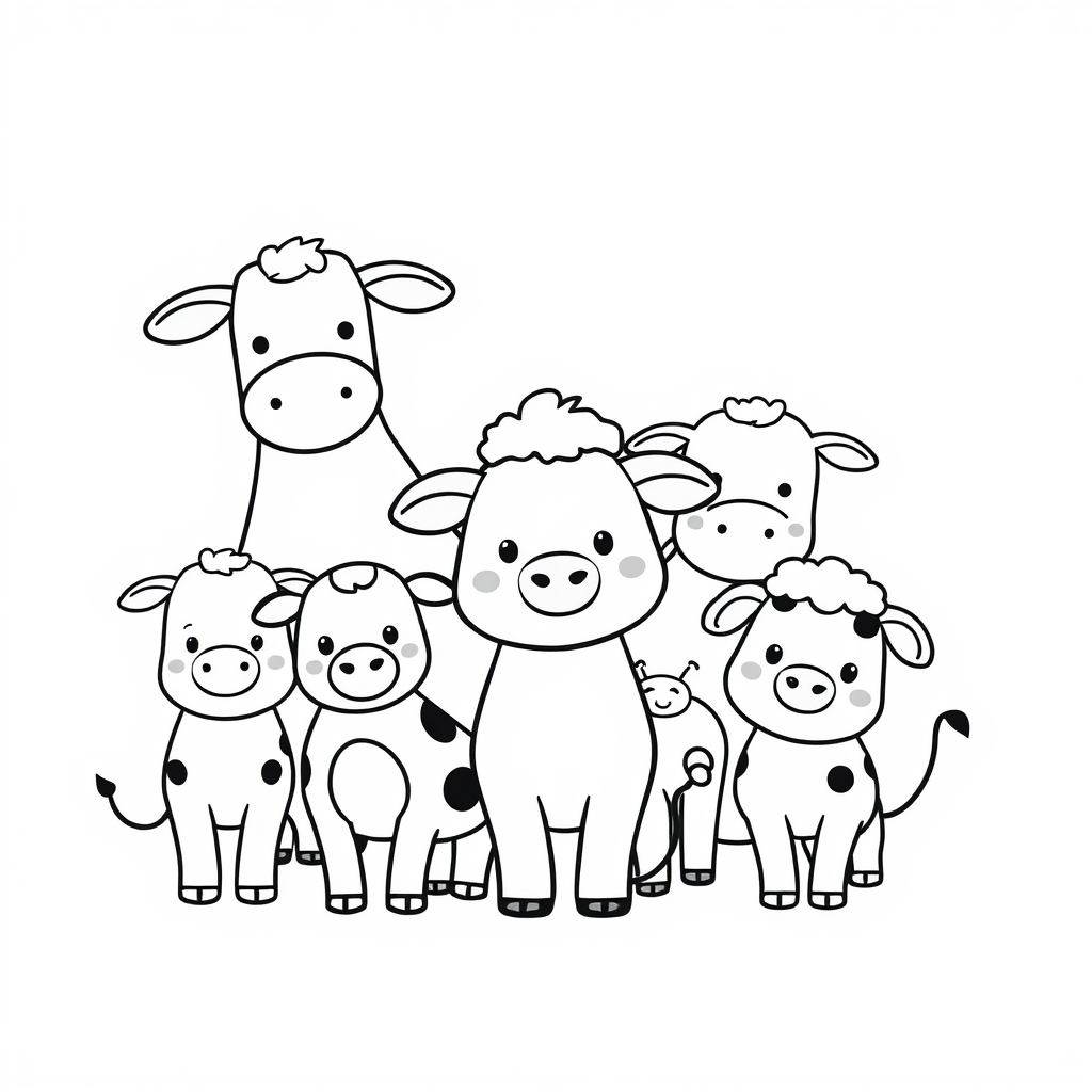 Dierenvriendjes Kleurplaat