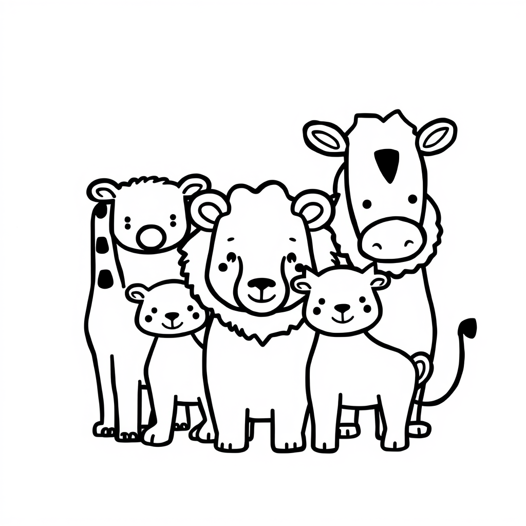Dierenkunst Kleurplaat