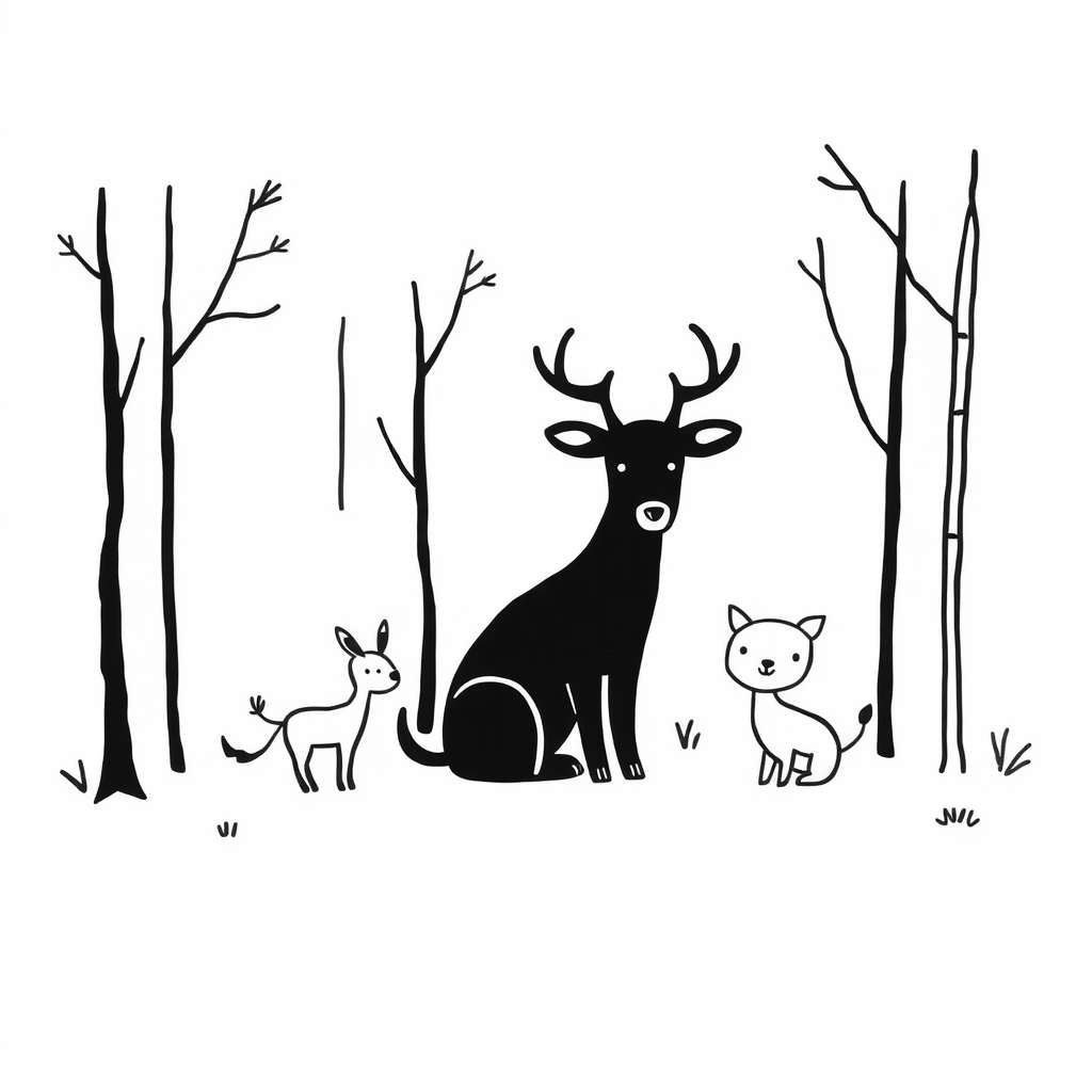 Dieren in het bos