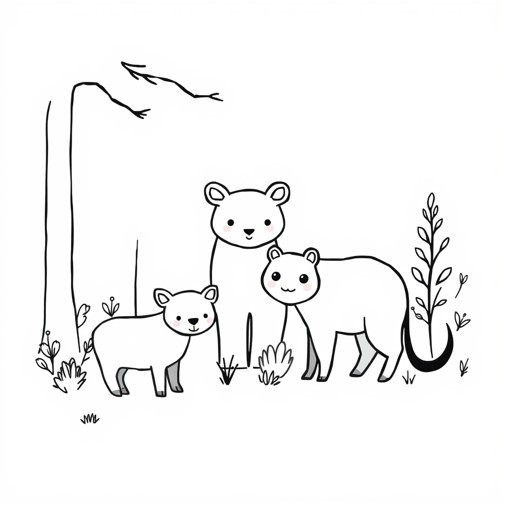 Dieren in het bos