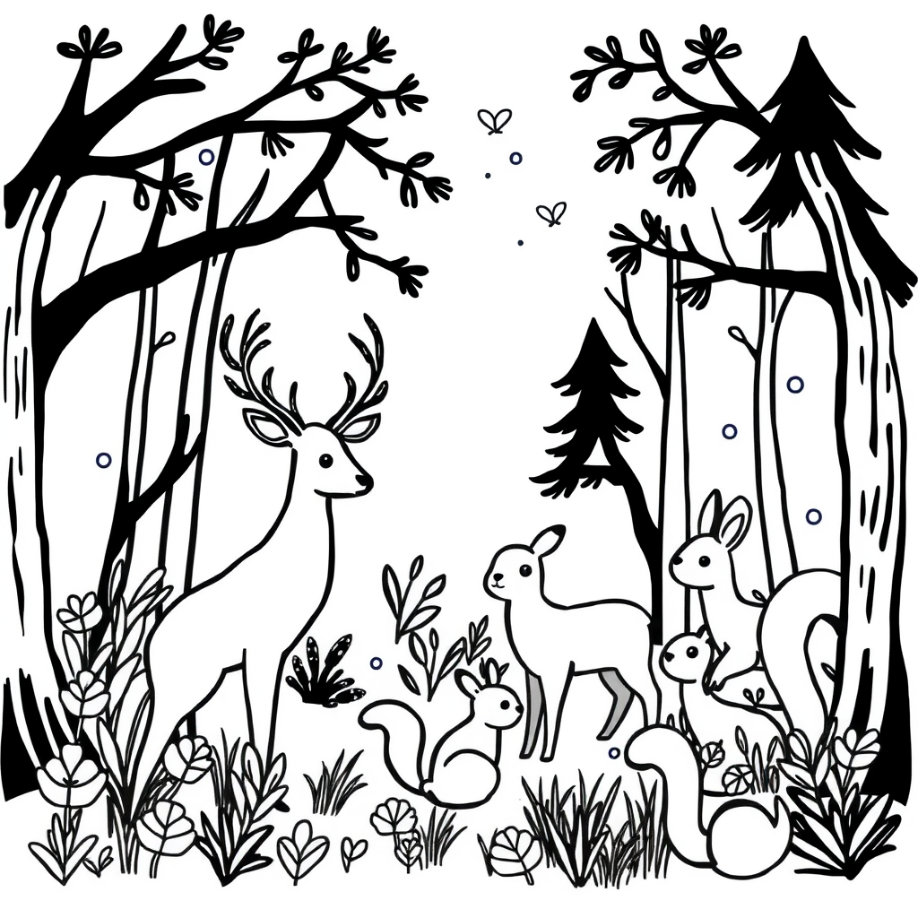 Dieren in het bos