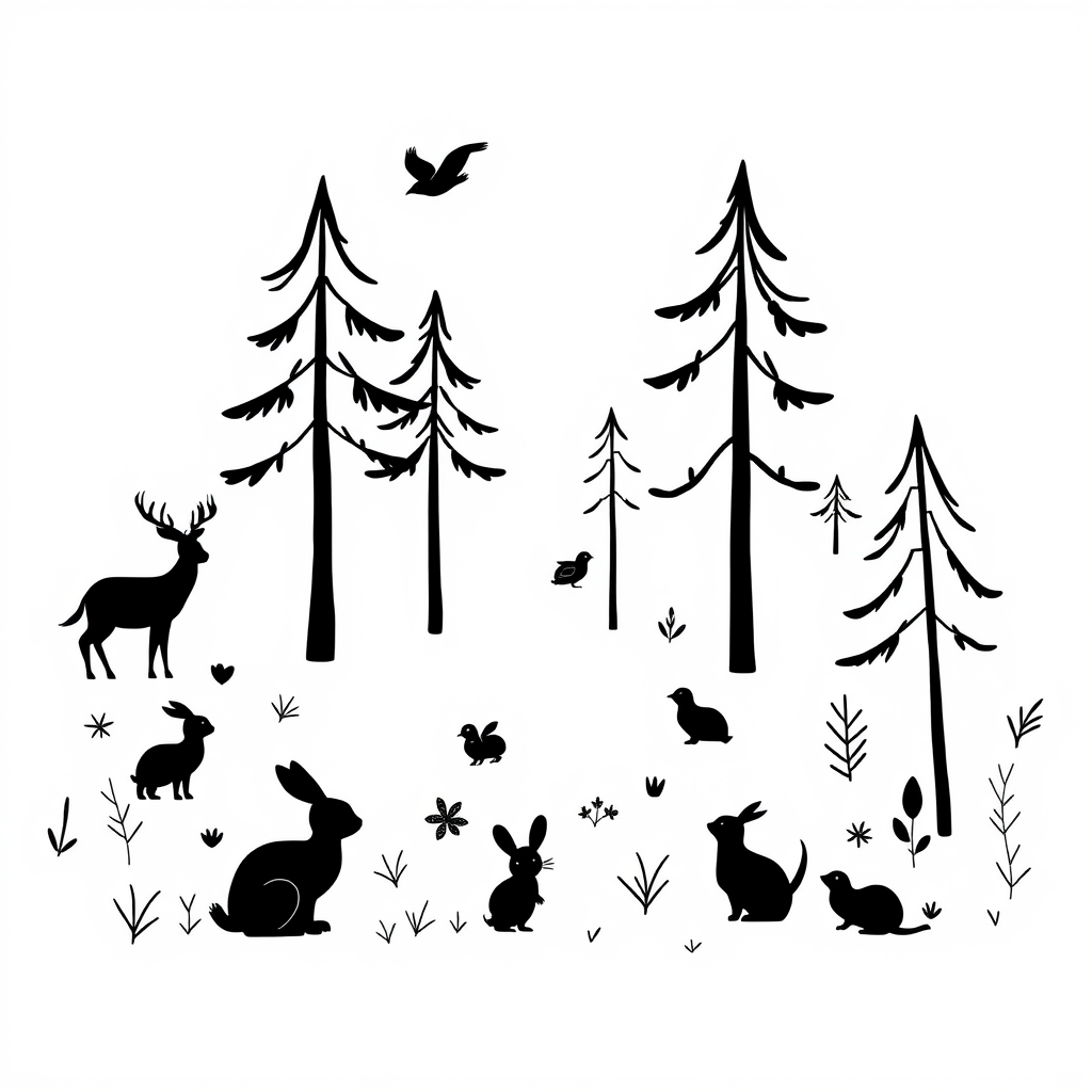 Dieren in het bos