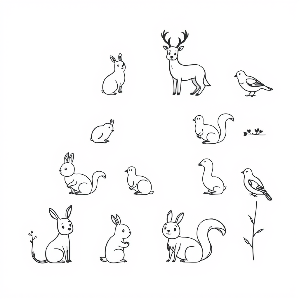 Dieren in het bos