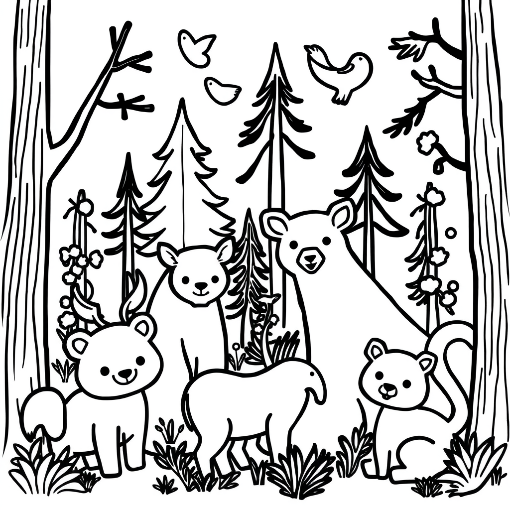 Dieren in het bos