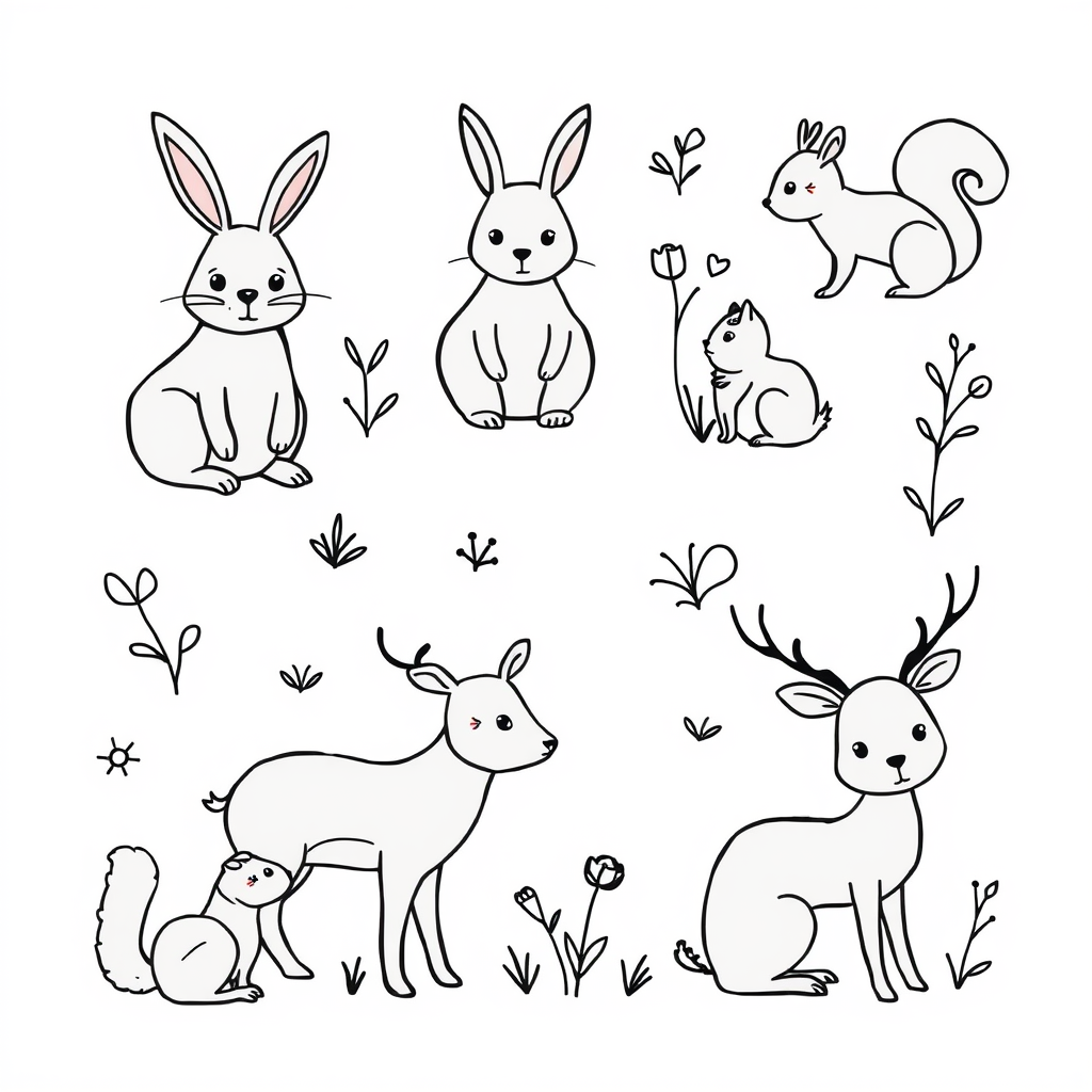 Dieren in het bos