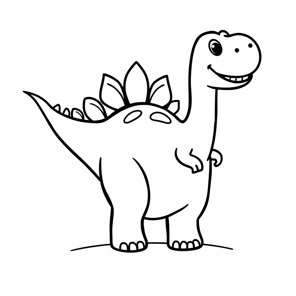 Dino-vriendjes Kleurplaat