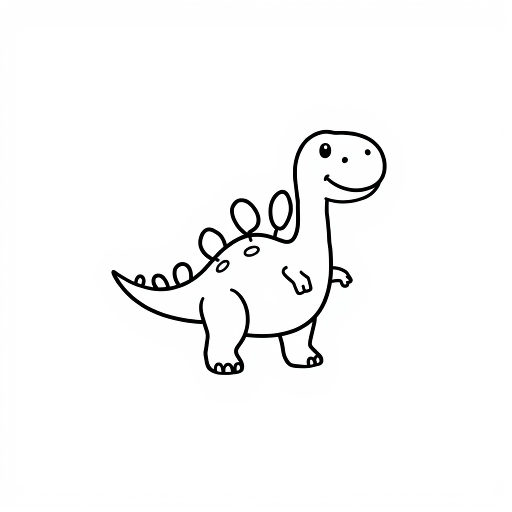 Dino-vriendjes Kleurplaat