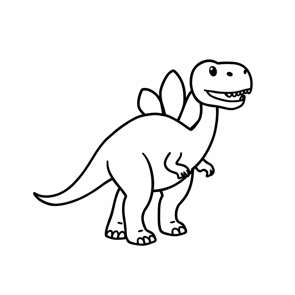 Dino-vriendjes Kleurplaat