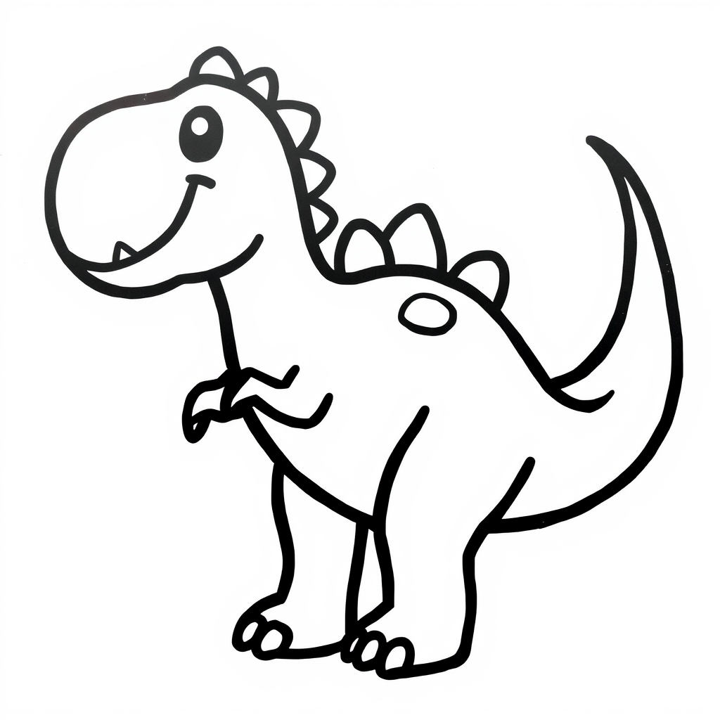 Dino-vriendjes Kleurplaat