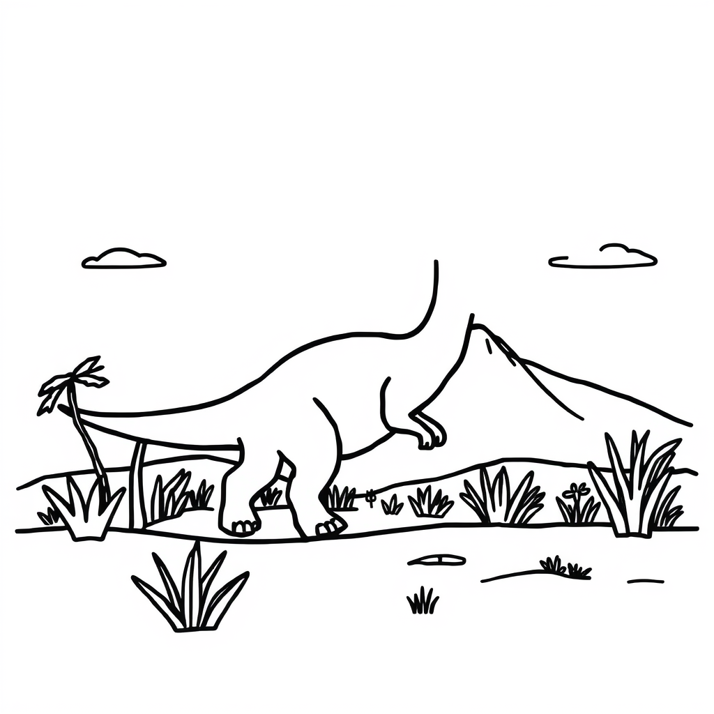 Dino-vriendjes Kleurplaat