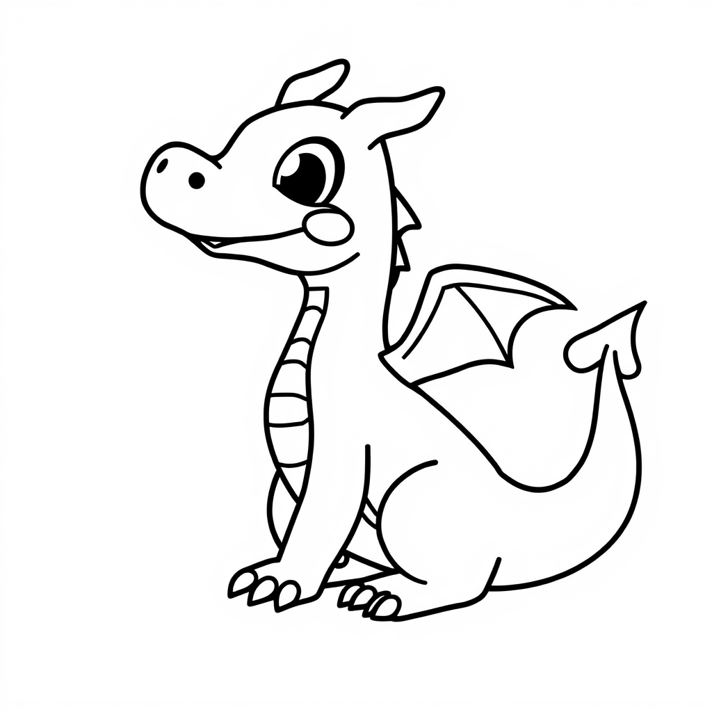 Drakjes Kleurplaat