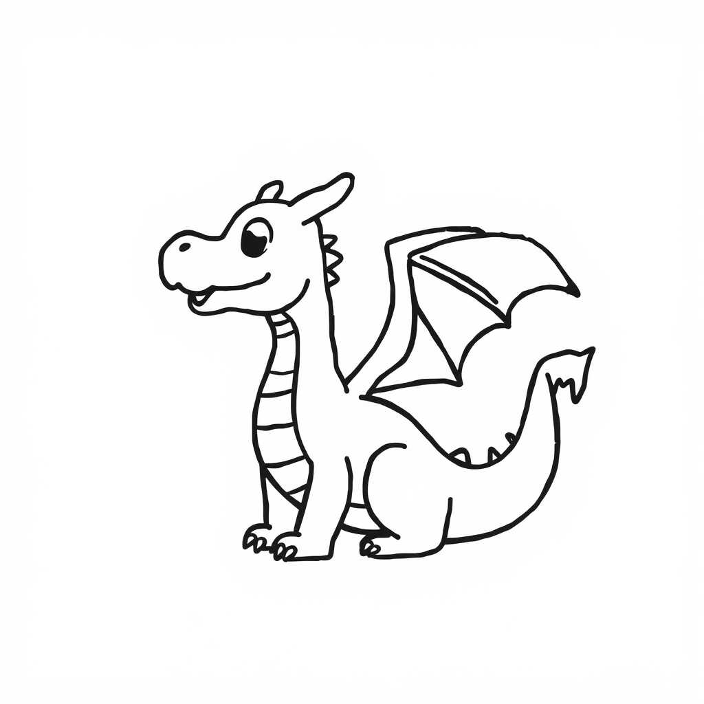 Draken Kleurplaat