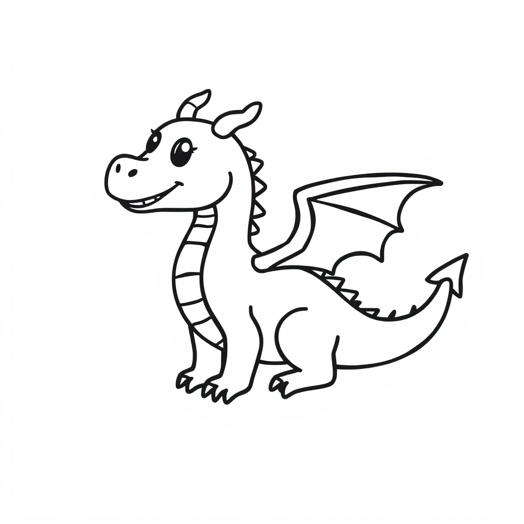 Drakjes Kleurplaat