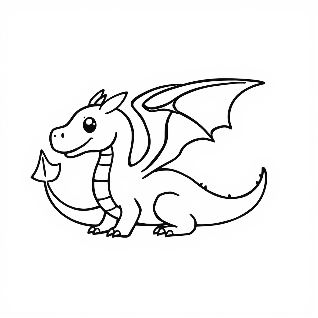 Drakenvriendjes Kleurplaat