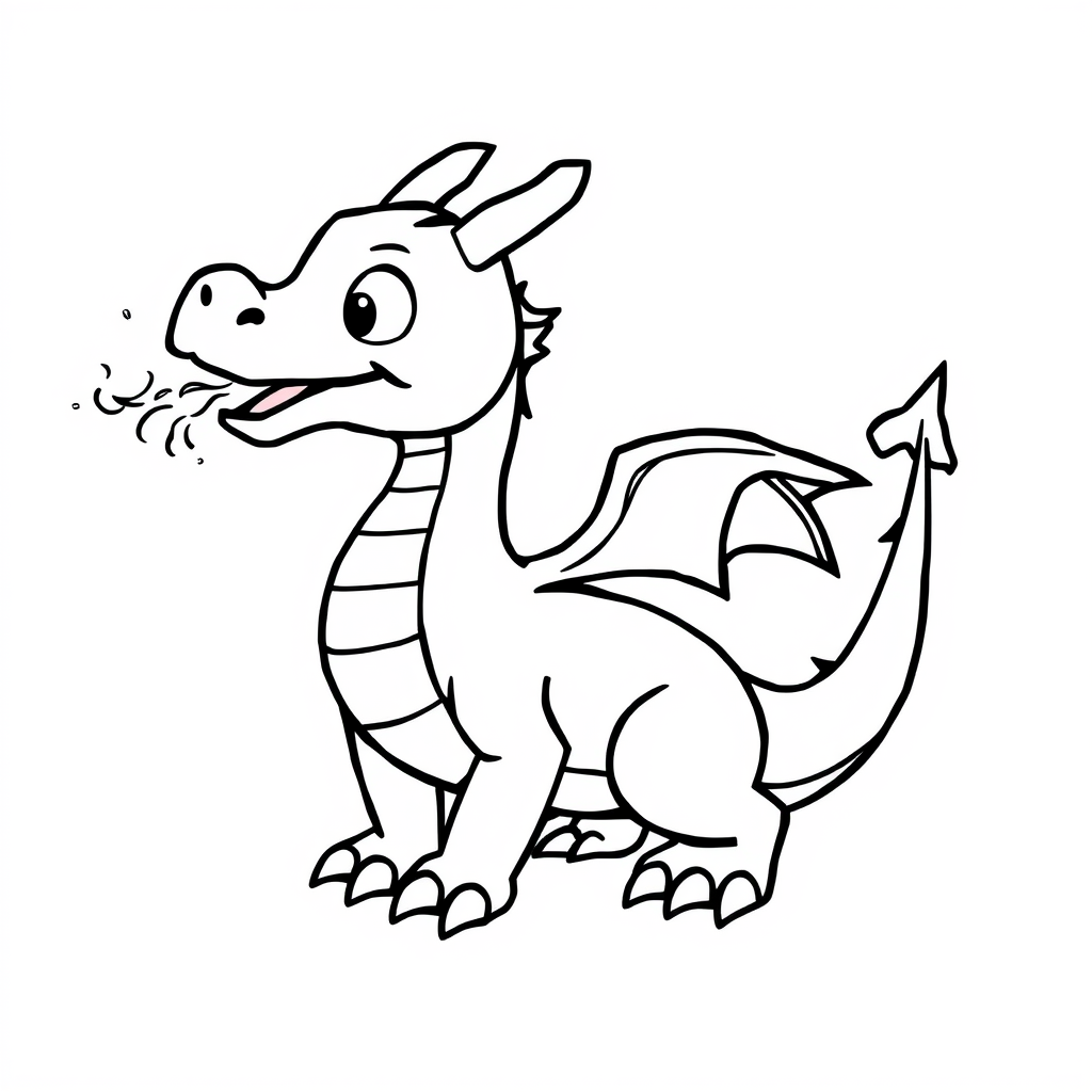 Drakenkleurplaat