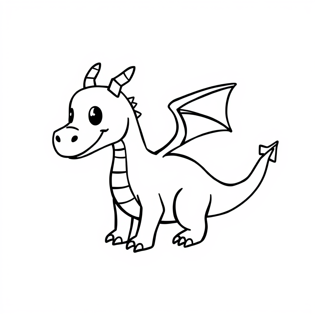 Drakenvriendjes Kleurplaat