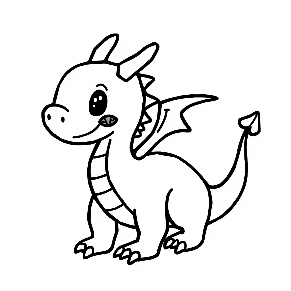 Drakenkleurplaat