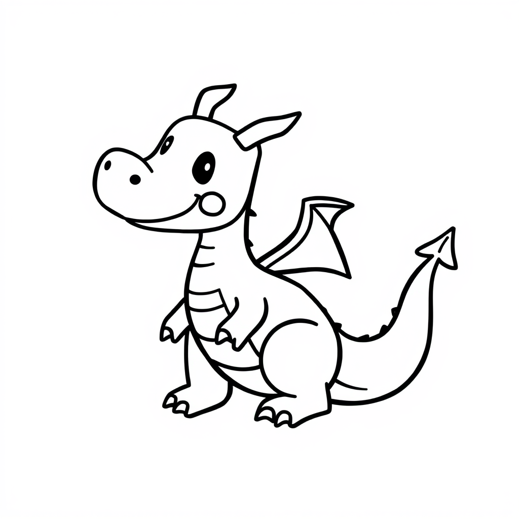 Drakjes Kleurplaat