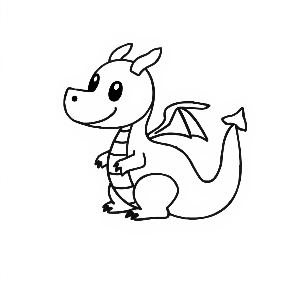 Drakenkleurplaat