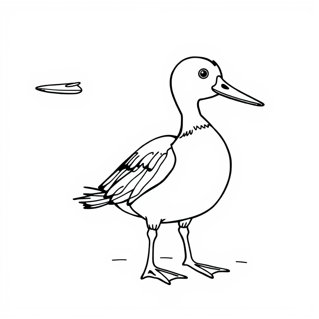 Eenden vriendjes Kleurplaat