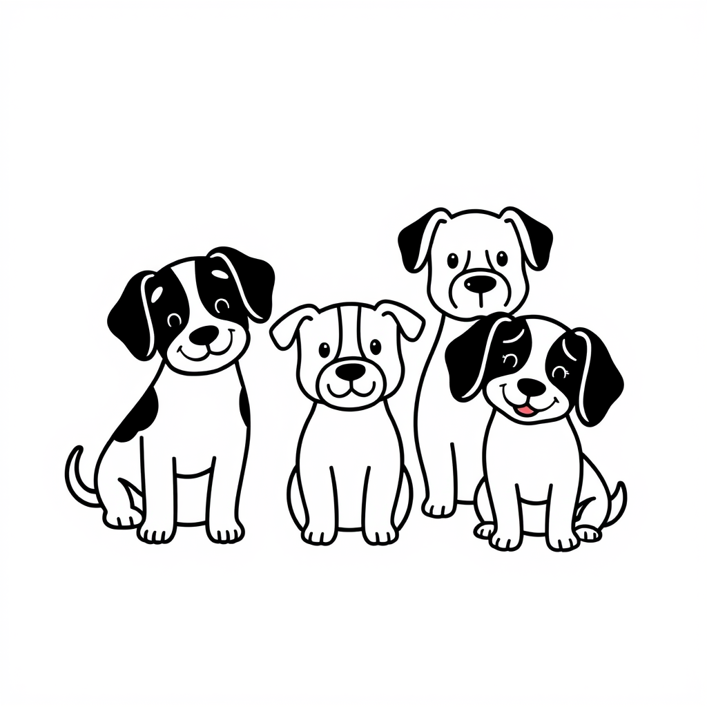 Honden Kleurplaat