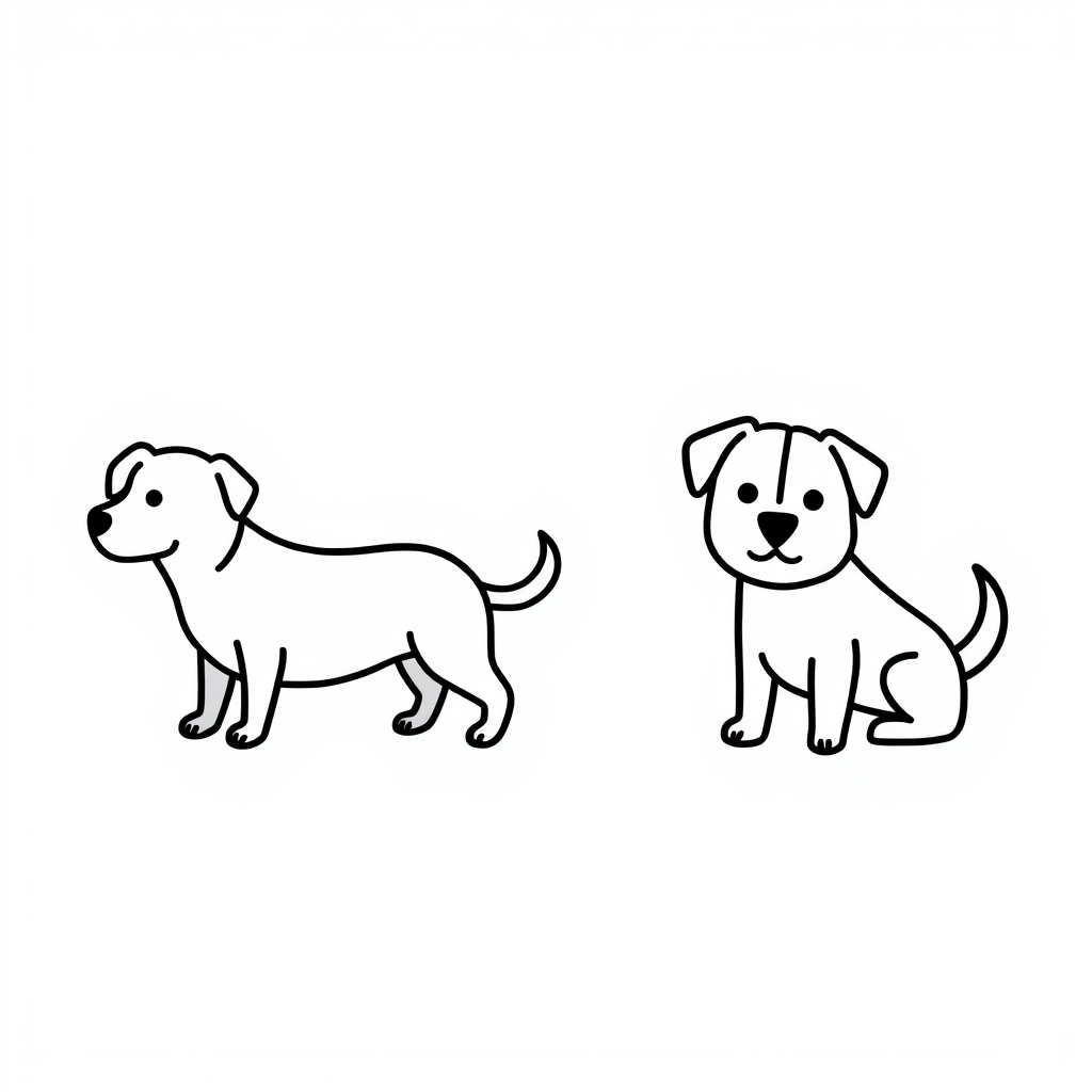 Honden Kleurplaat