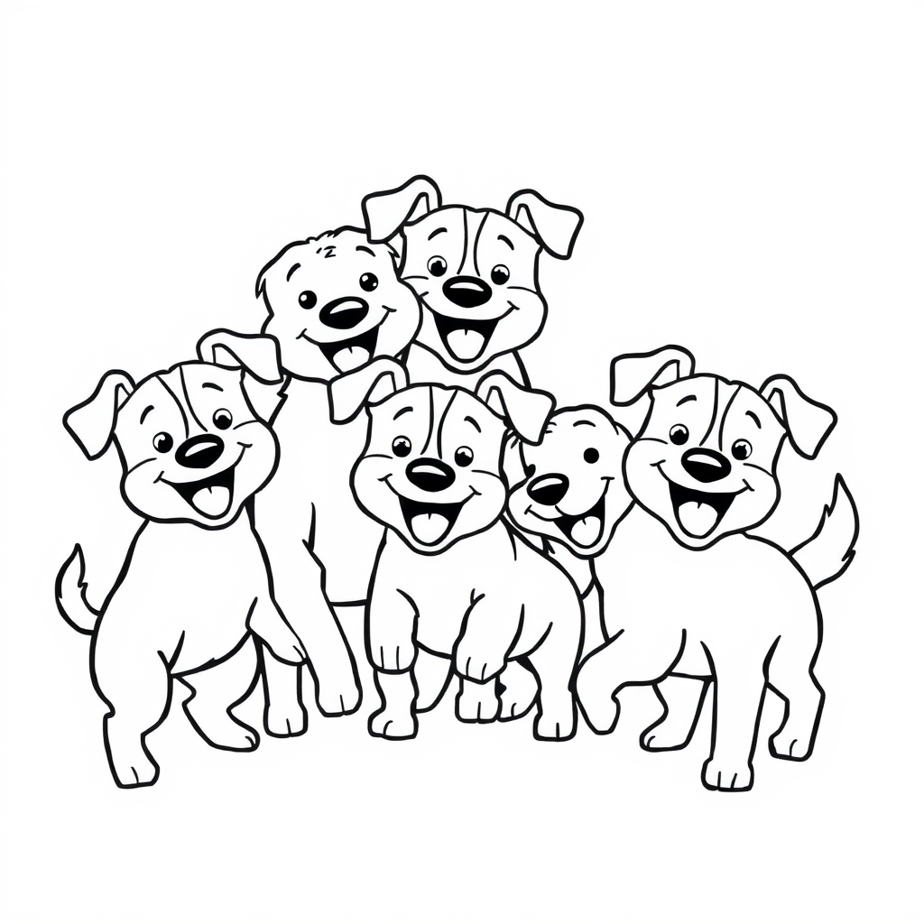Dierenvriendjes Kleurplaat