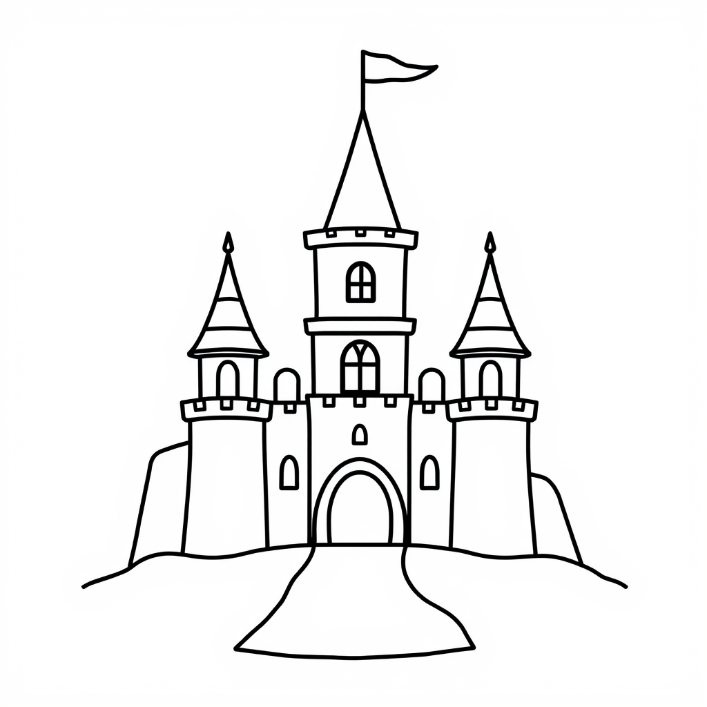 Kasteel Koningje Kleurplaat