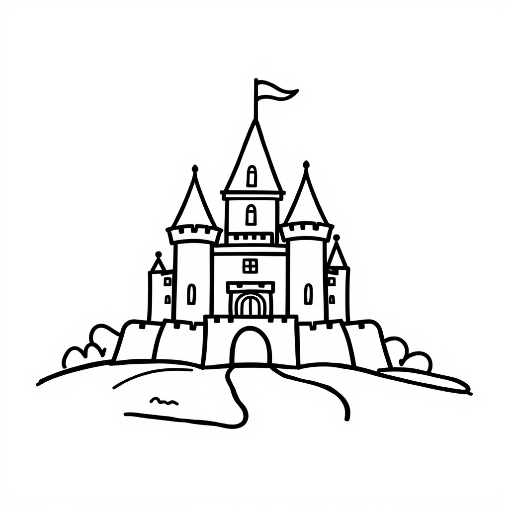 Kasteel Avonturen Kleurplaat