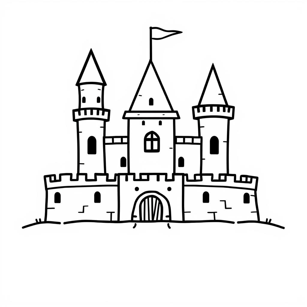Dit is mijn Kasteel Kleurplaat