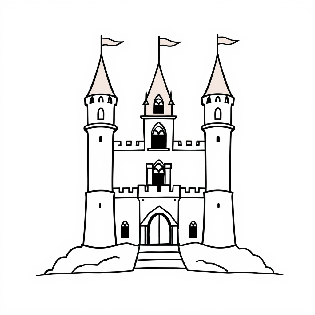 Kastelen Kleurplaat
