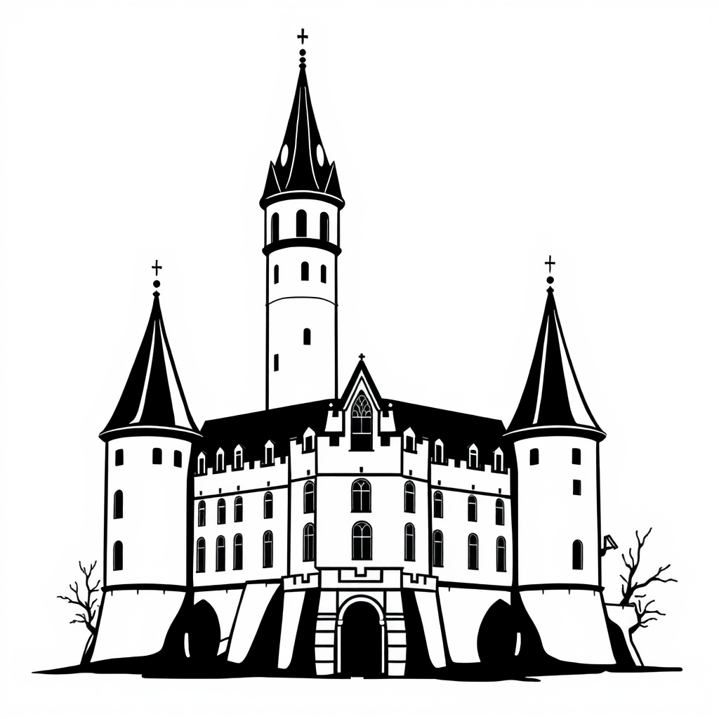 Dagdromen Kasteel Kleurplaat