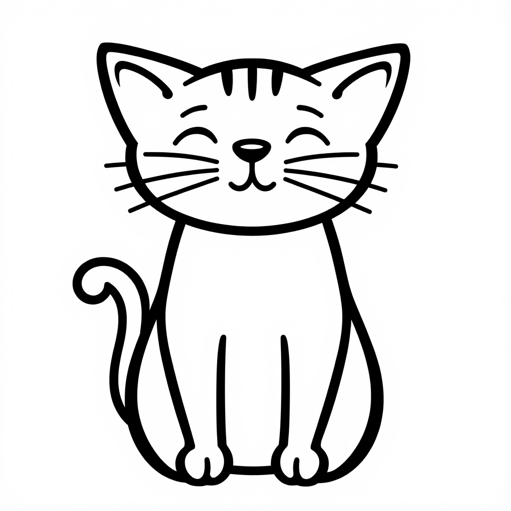 Katten Kleurplaat