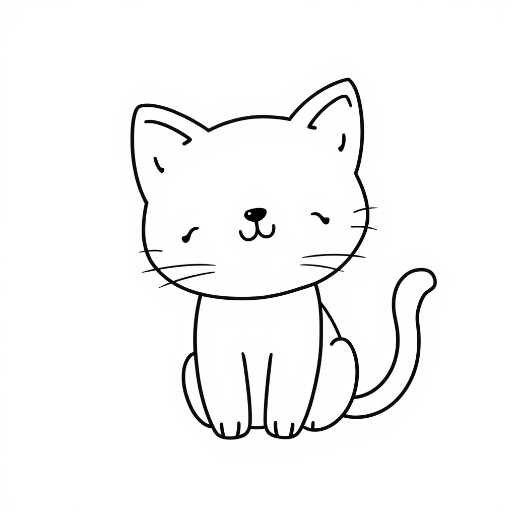 Kattenvriendjes Kleurplaat