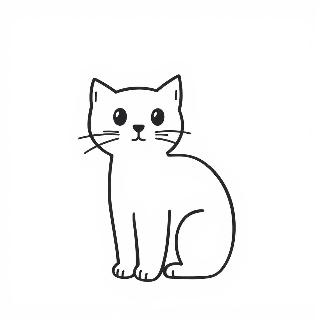 Katten Kleurplaat