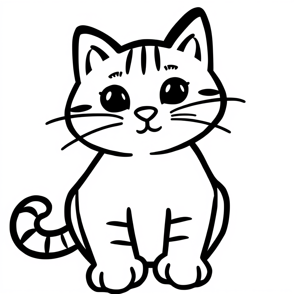 Kattenvriendjes Kleurplaat