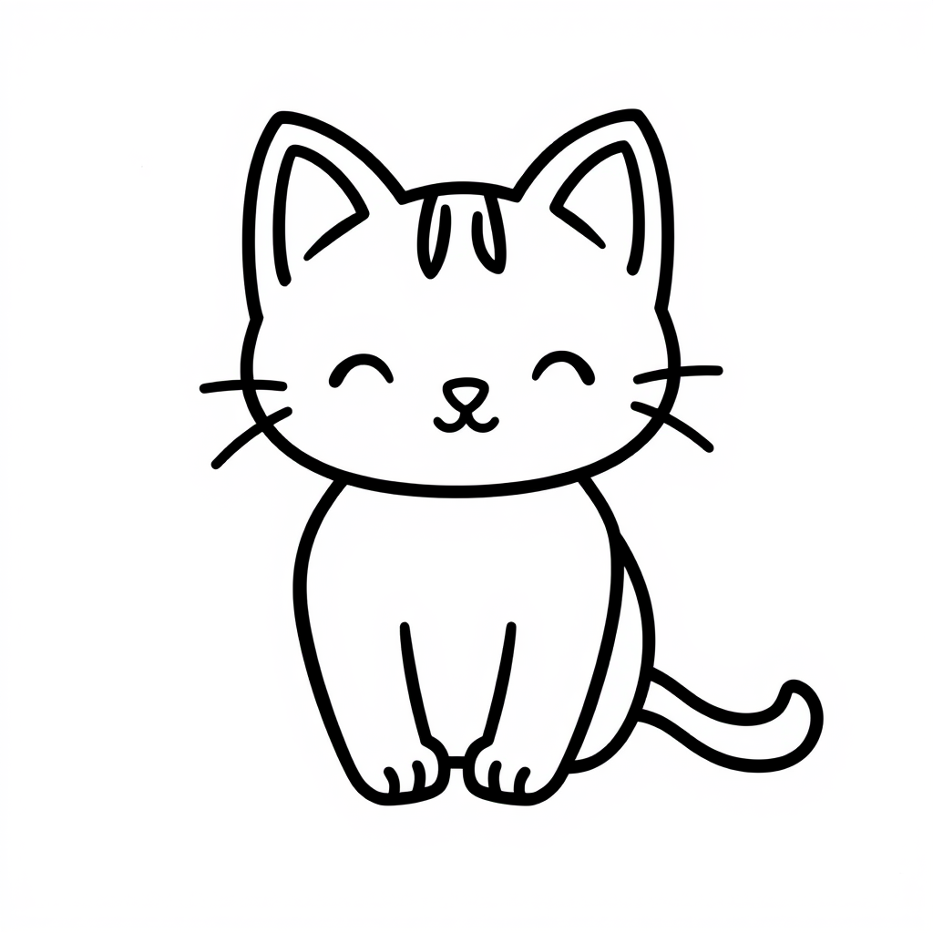 Katten Kleurplaat