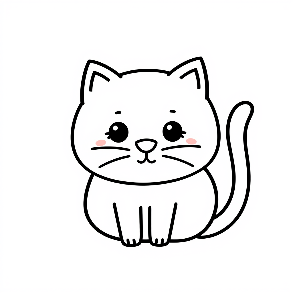 Katten Kleurplaat