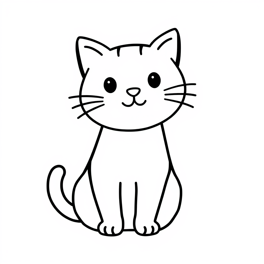 Katten Kleurplaat