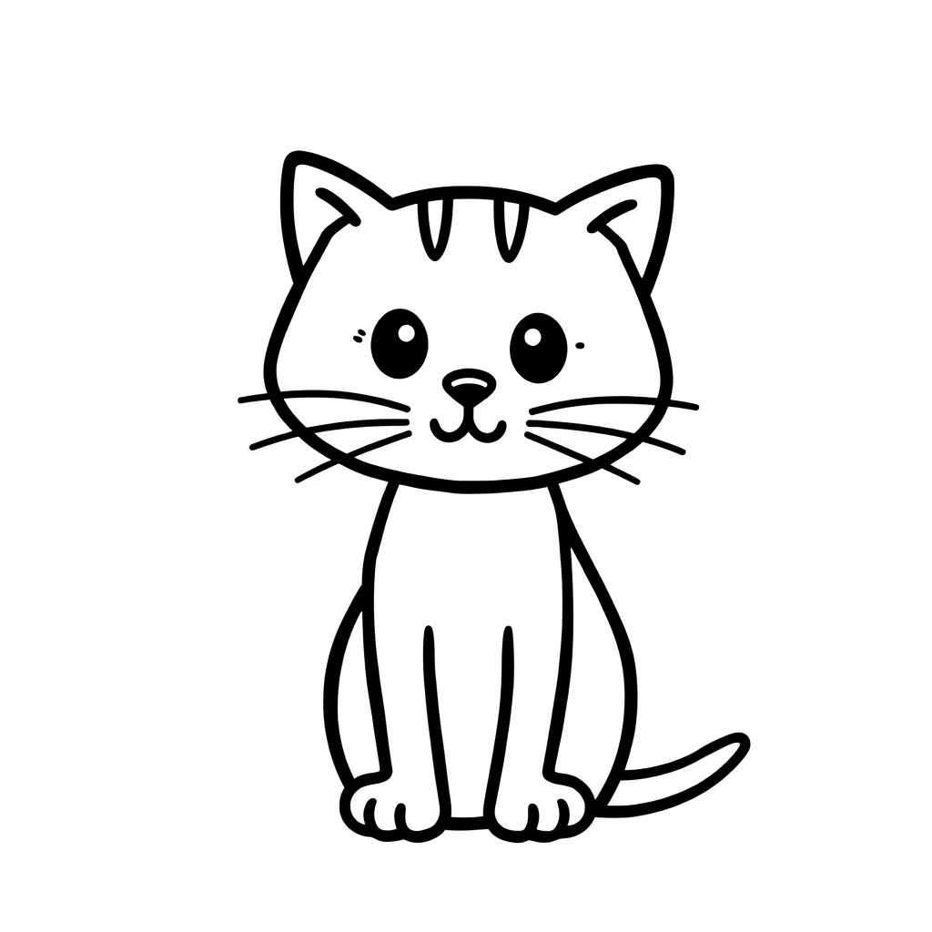Katten-Vriendjes Kleurplaat