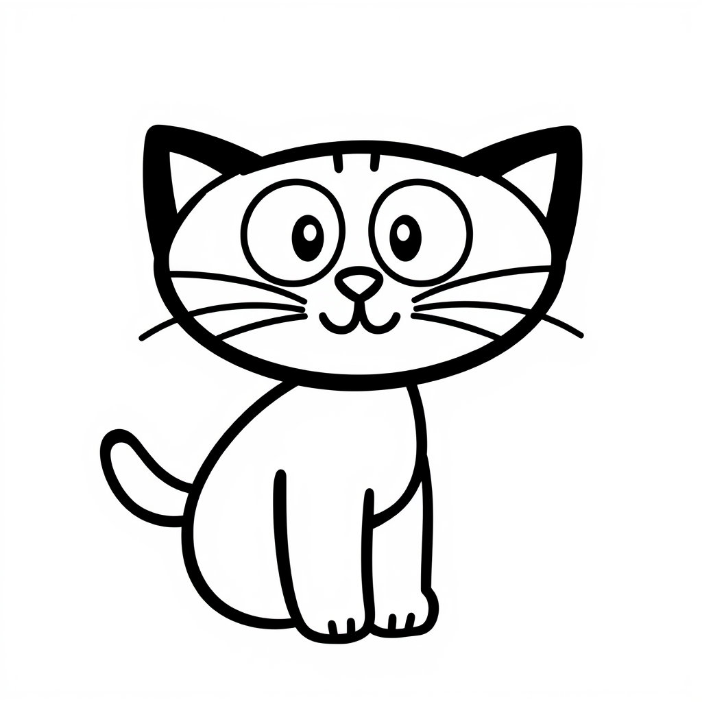 Kattenkleurplaat
