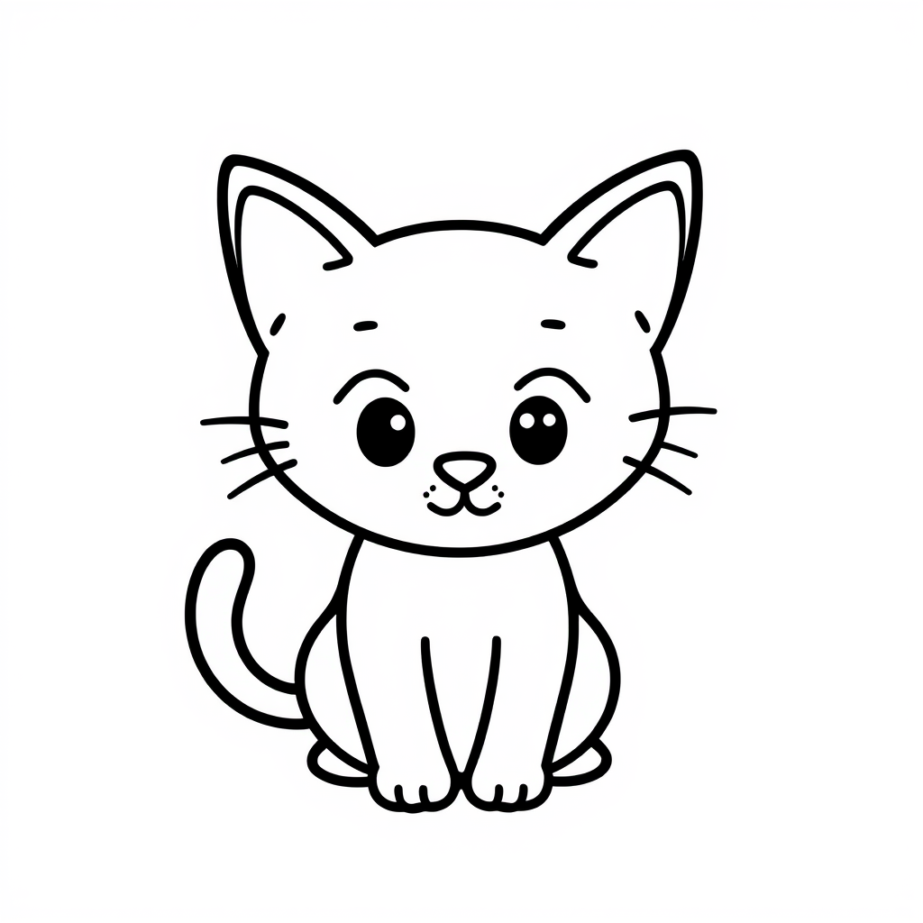 Katten Kleurplaat