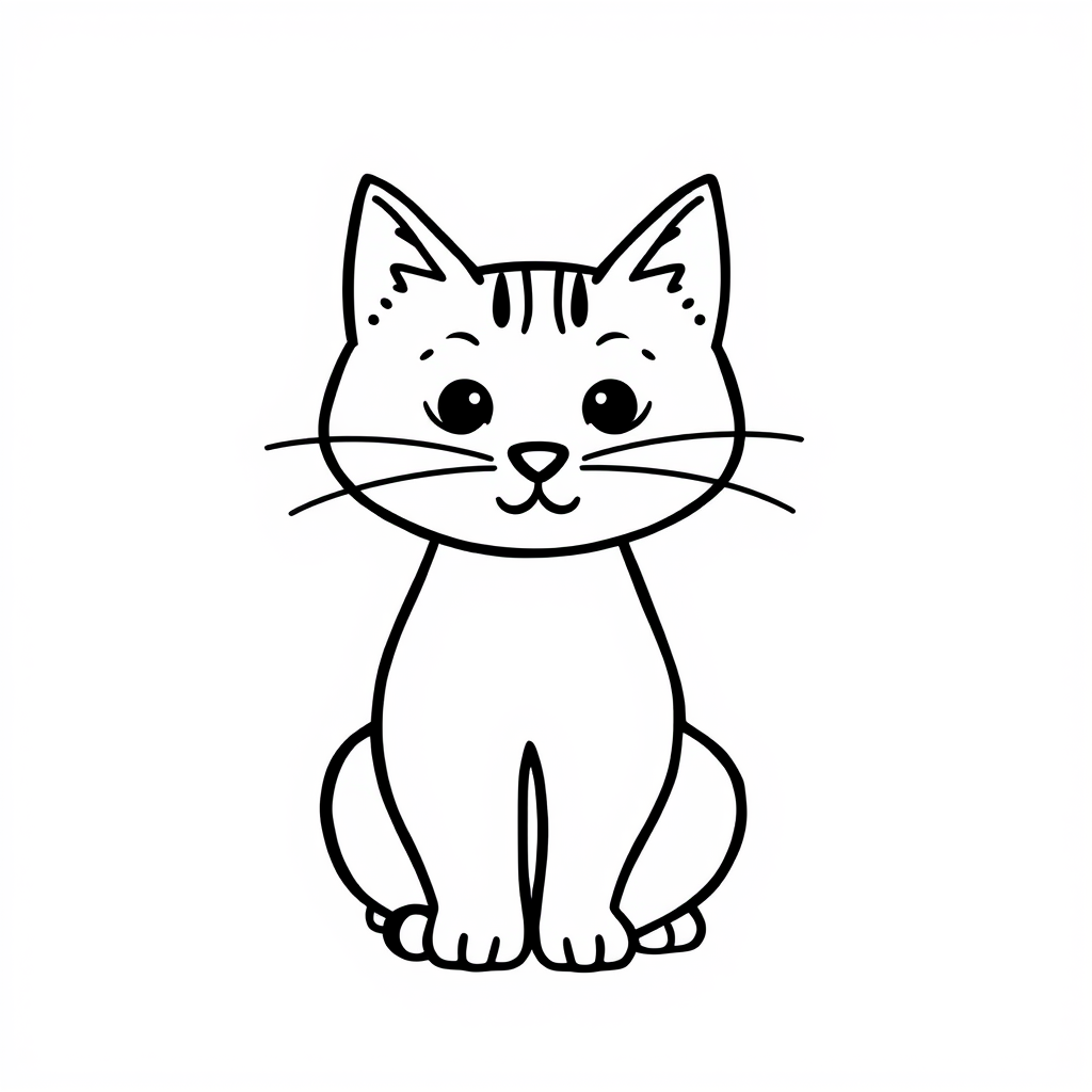 Katten Kleurplaat