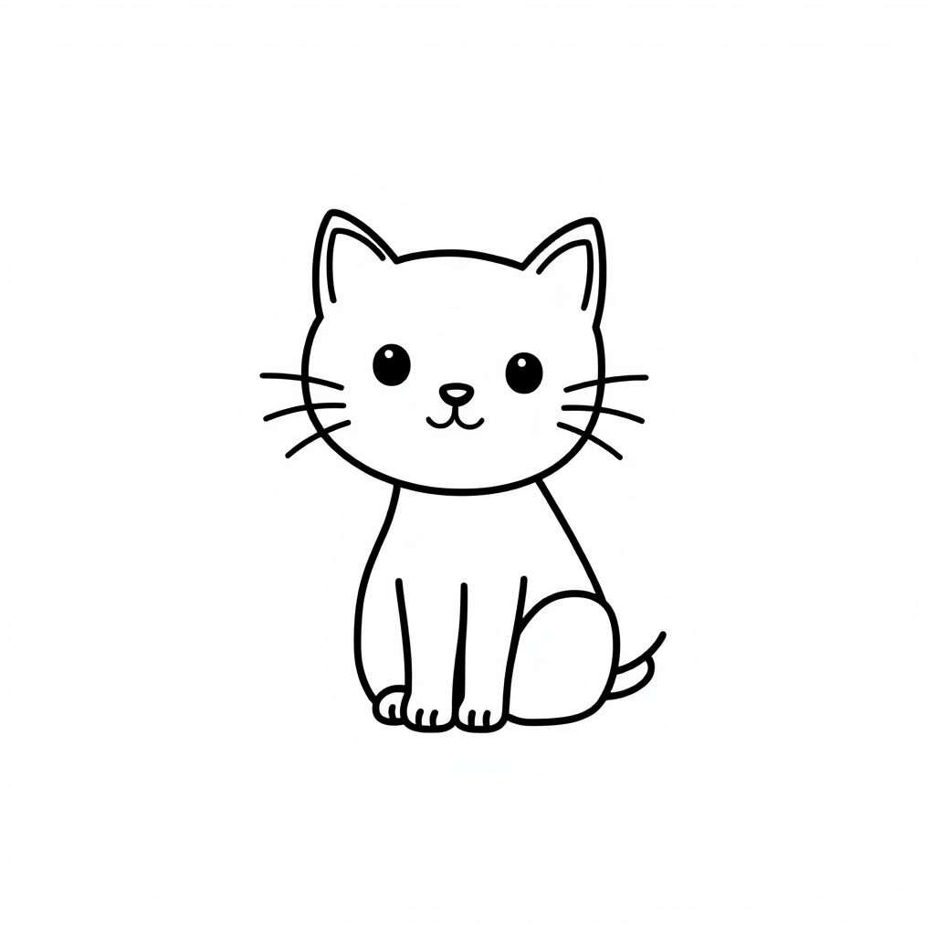 Mie-katten Kleurplaat