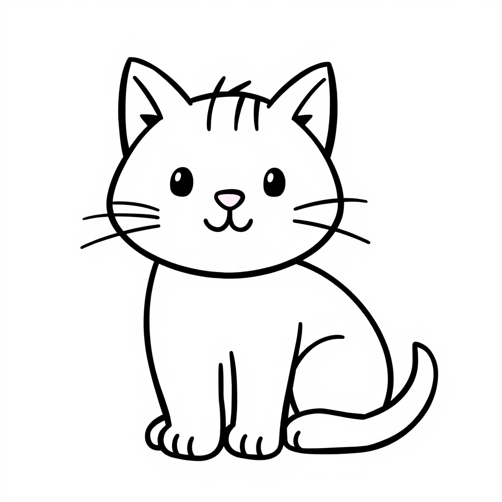 Kattenvriendjes Kleurplaat