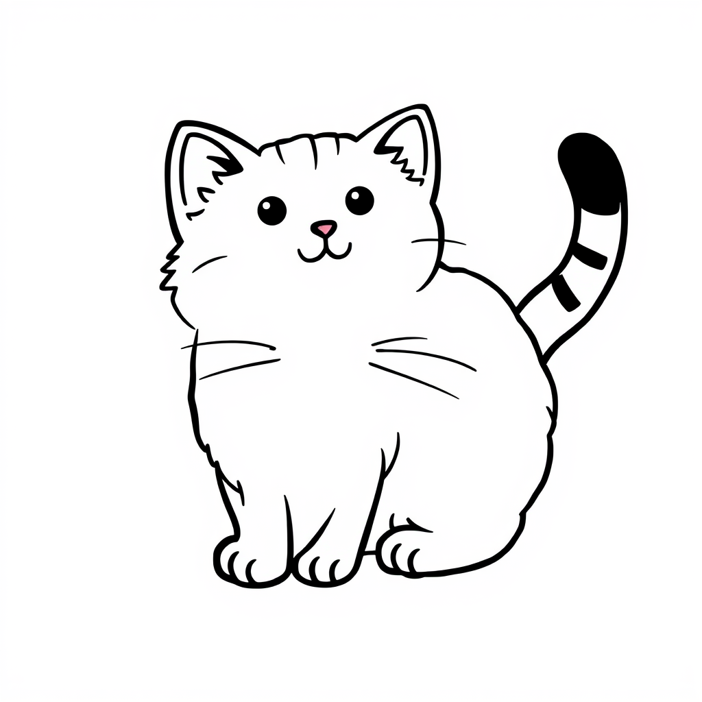 Kattenvriendjes Kleurplaat