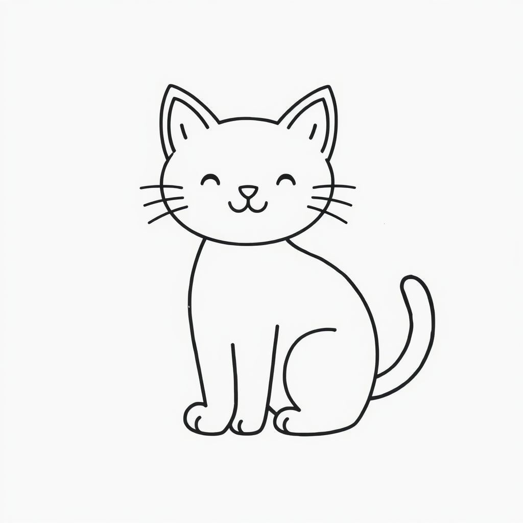 Kattenvriendjes Kleurplaat
