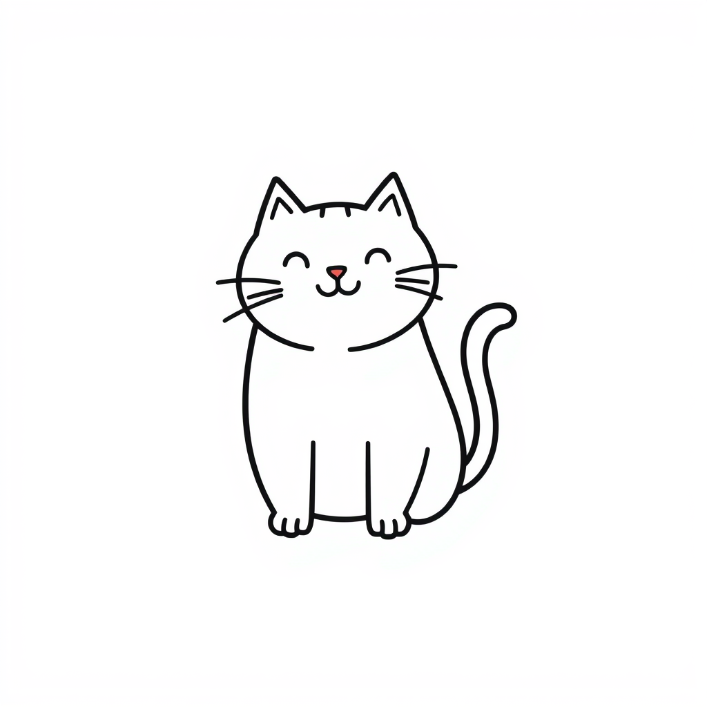 Kattenverwen Kleurplaat
