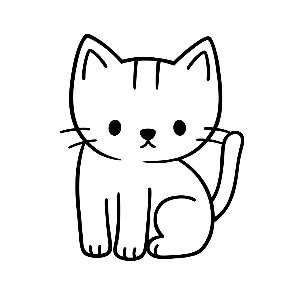 Katten Kleurplaat