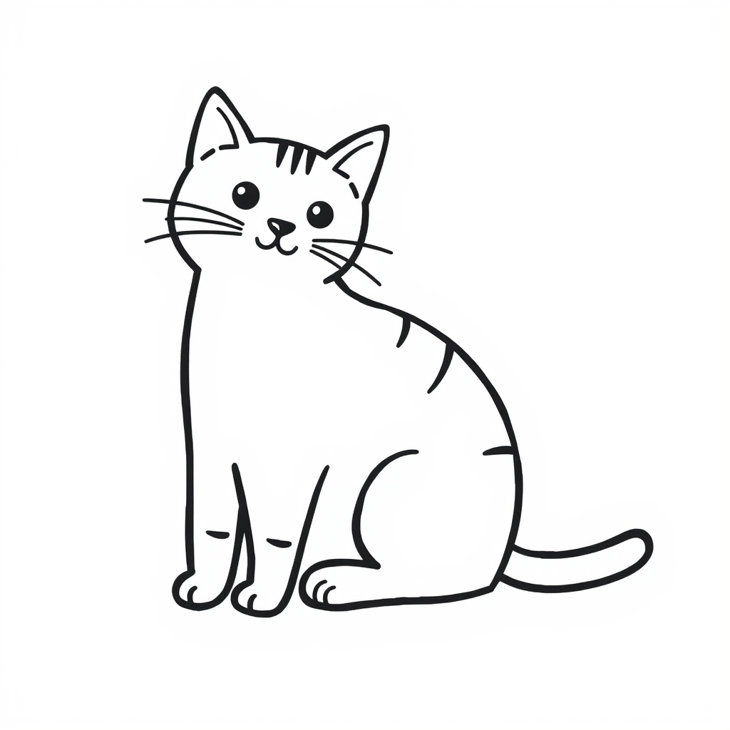 Katten Kleurplaat
